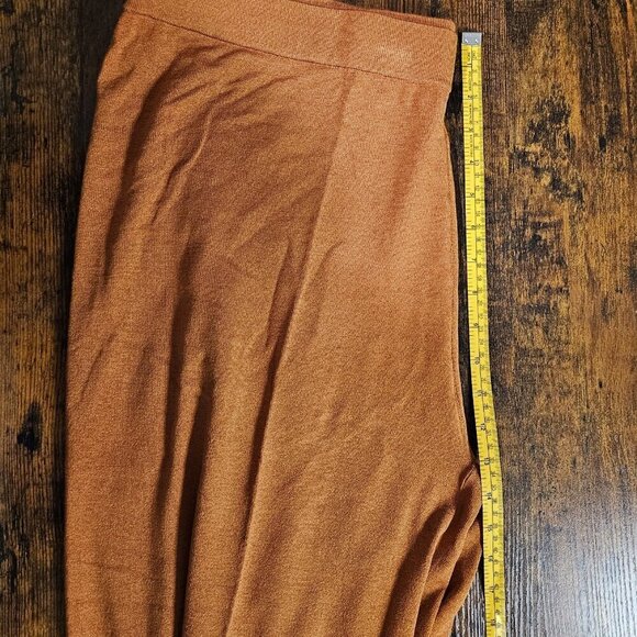 Target Rust Orange Knit Wide Pants Culottes S and XXL - Picture 3 of 9